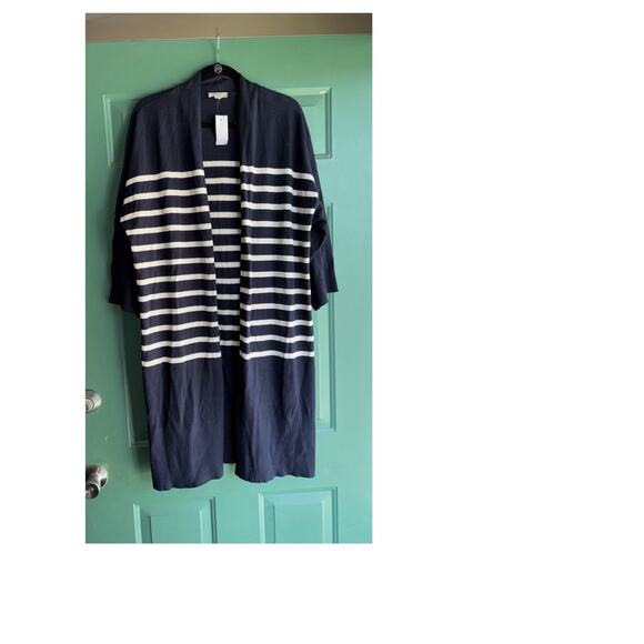LOFT XL NWT 100% Cotton Long Sleeve Open Lightweight Cardigan Size XL - Picture 1 of 10